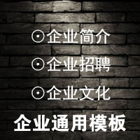 黑白灰三色簡介模板/默毅品牌/和樂設(shè)計出品